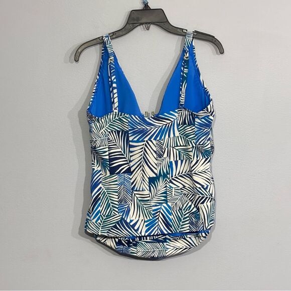 BLEU BY ROD BEATTIE | Navy Shady Days Women’s Tankini Swim Top Bikini Swimsuit - Picture 4 of 16